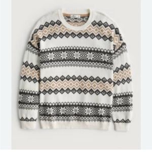 148 - Hollister - Sweater - White/Blue - L - NWT